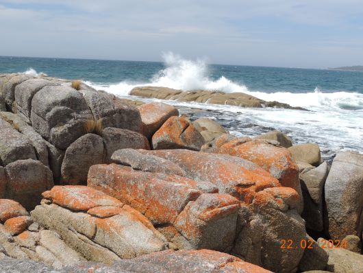Rocks at Jeanerette Beach